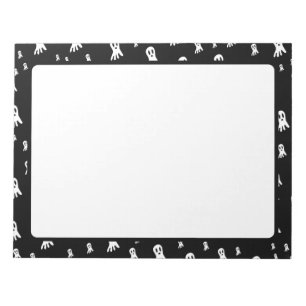 Dark Halloween Ghosts  Notepad