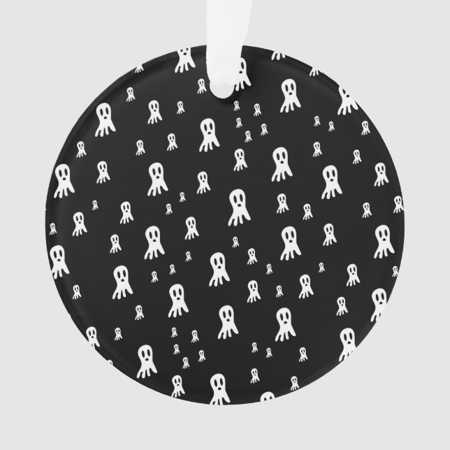 Dark Halloween Ghosts  Ornament (Front)
