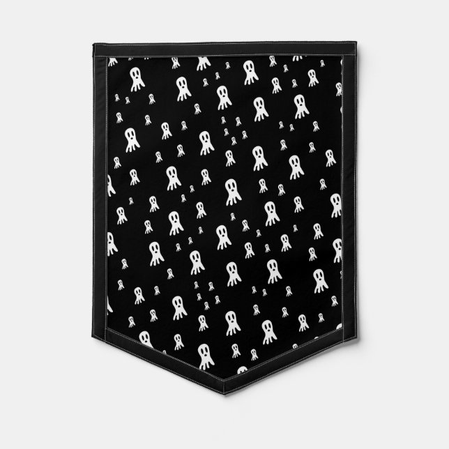 Dark Halloween Ghosts  Pennant (Front)