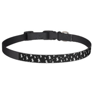 Dark Halloween Ghosts Pet Collar
