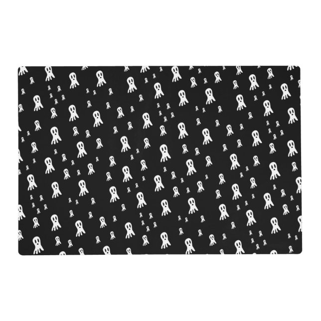 Dark Halloween Ghosts  Placemat (Front)