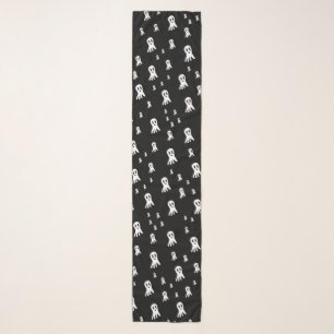 Dark Halloween Ghosts Scarf