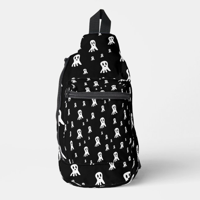 Dark Halloween Ghosts  Sling Bag (Front)