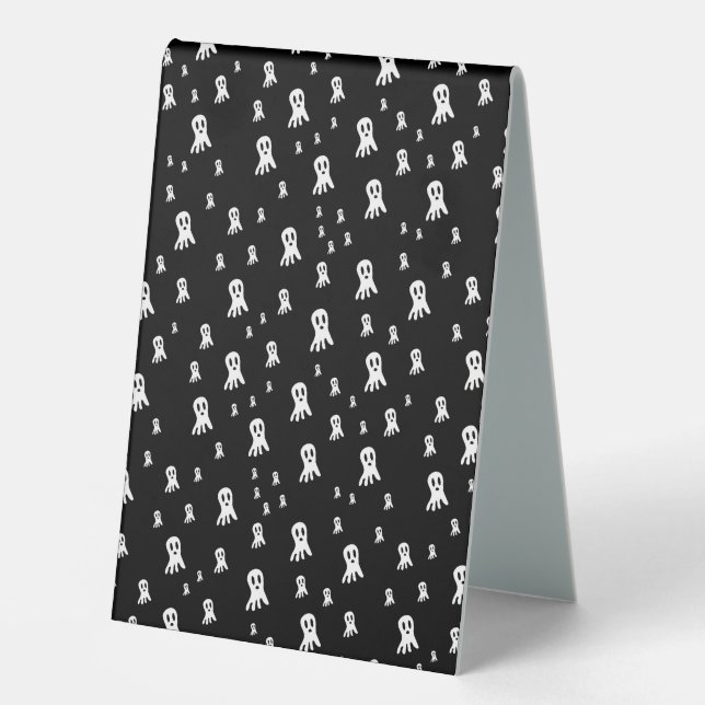Dark Halloween Ghosts  Table Tent (Front)