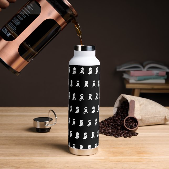 Dark Halloween Ghosts  Water Bottle (Coffee)
