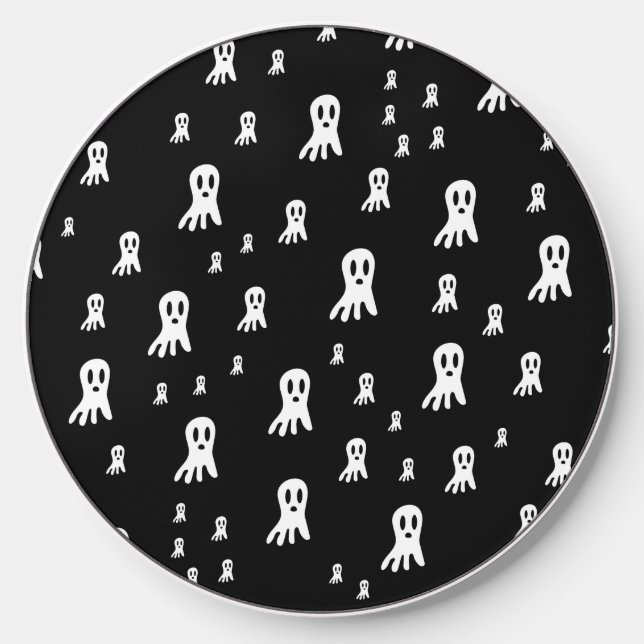 Dark Halloween Ghosts  Wireless Charger (Front)