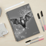 Dark Halloween Glam Bat & Diamonds Wedding Planner<br><div class="desc">Step into the enchanting realm where darkness meets glamorous mystery. Against a backdrop of bewitching charcoal gray, this design sets a dazzling yet dark tone. A sparkling bat with wings spread takes center stage, surrounded by a cluster of sparkling loose diamonds, adding glam to the dark beauty of the design....</div>