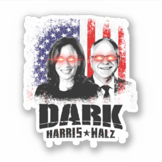 Dark Harris Walz 2024 Sticker