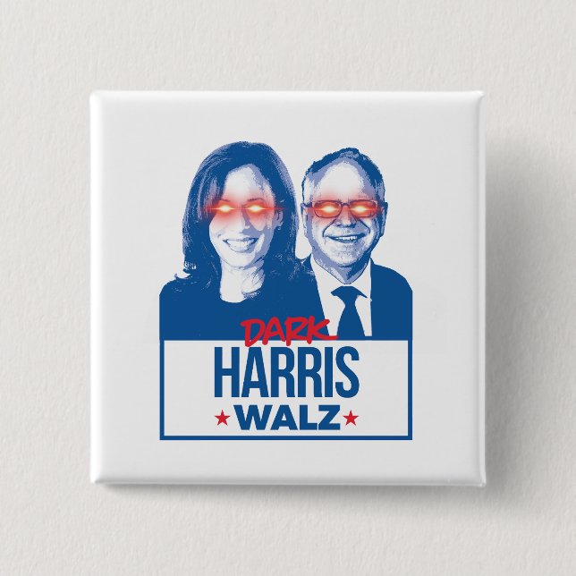 Dark Harris Walz  Button (Front)