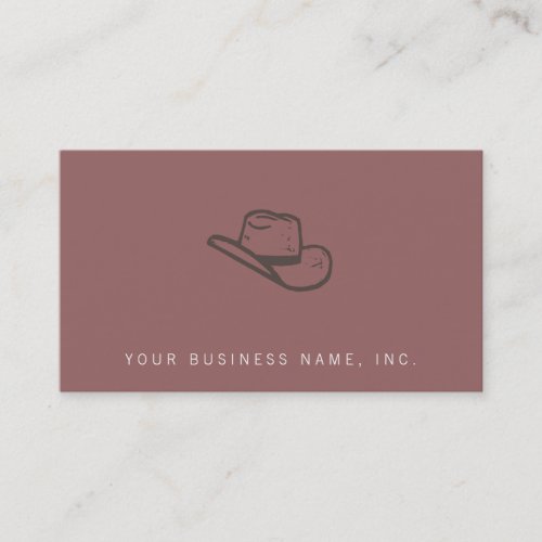 Dark Hat Letterpress Style Business Card Template