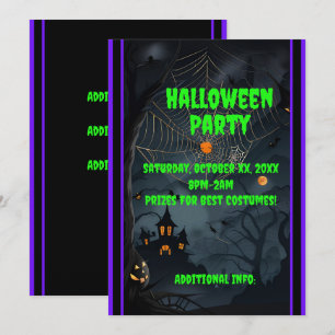 Dark Haunted Night 2 Invitation