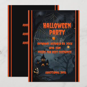 Dark Haunted Night Invitation