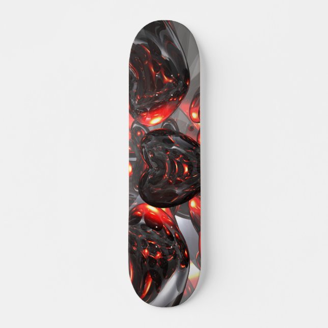 Dark Hearts Abstract Skateboard Deck (Front)