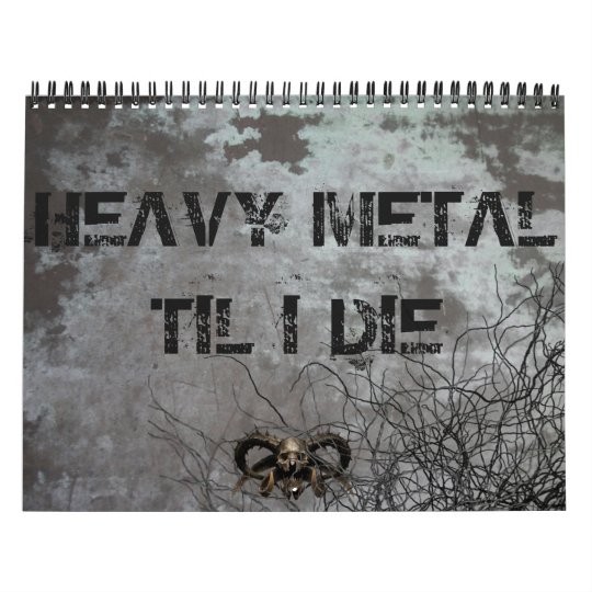 Dark, Heavy Metal Calendar | Zazzle.com