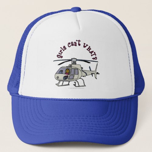 Dark Helicopter Pilot Trucker Hat