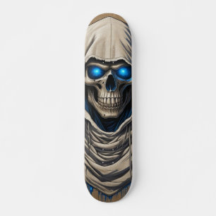 Dark Hooded Skull Skateboard
