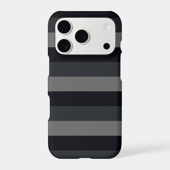 Dark horizontal stripes pattern iphone case (Back)
