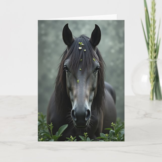 Dark Horse Beauty Portrait Card (Front)