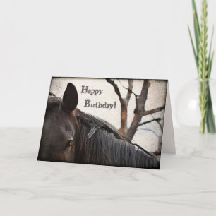 Dark Horse Happy Birthday Greeting Card