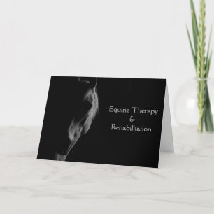 Dark Horse Personalized Folded Greeting Card