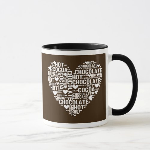 Dark Hot Chocolate Cocoa Love Mug