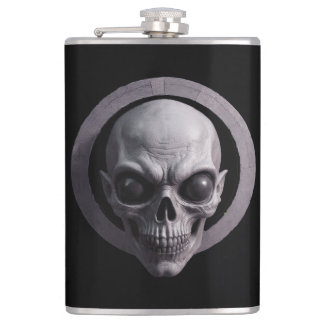 Dark Humor Flask by Skullnskin / J. H. Thornton