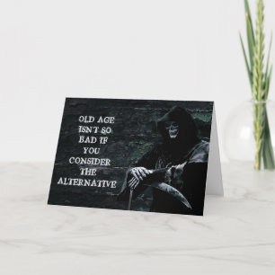 Dark Humor Grim Reaper Birthday Card