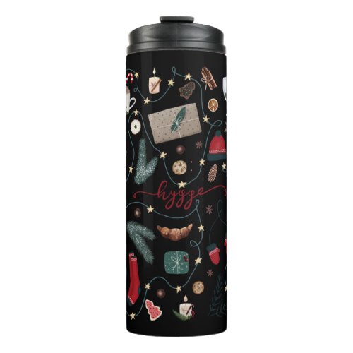 Dark Hygge Christmas Poster Thermal Tumbler