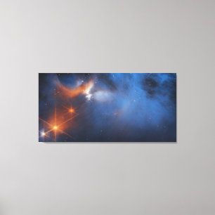 Dark Icy Molecular Cloud   JWST Canvas Print