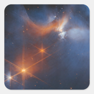 Dark Icy Molecular Cloud JWST Square Sticker