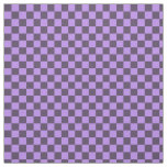 Dark Indigo and Pale Violet Checkerboard Fabric