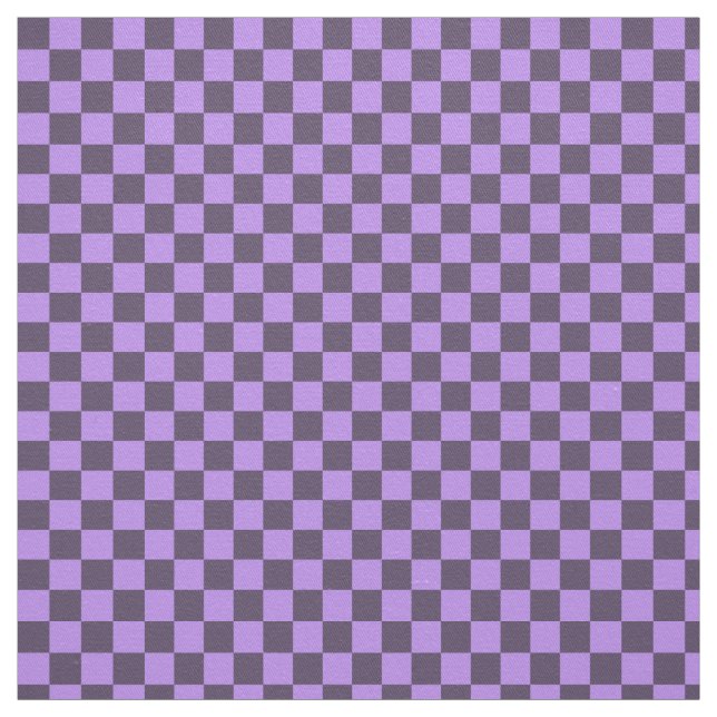 Dark Indigo and Pale Violet Checkerboard Fabric (Swatch)