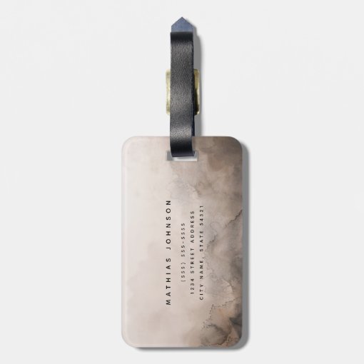 Dark Ink Luggage Tag Zazzle