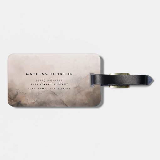 Dark Ink Luggage Tag Zazzle