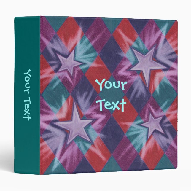 Dark Jester 'Your Text' green binder (Front/Spine)