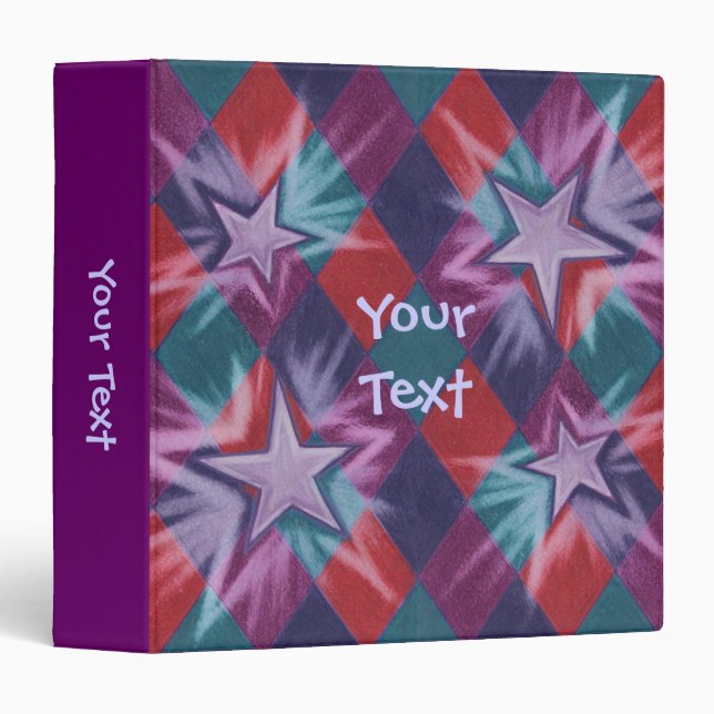 Dark Jester 'Your Text' purple binder (Front/Spine)