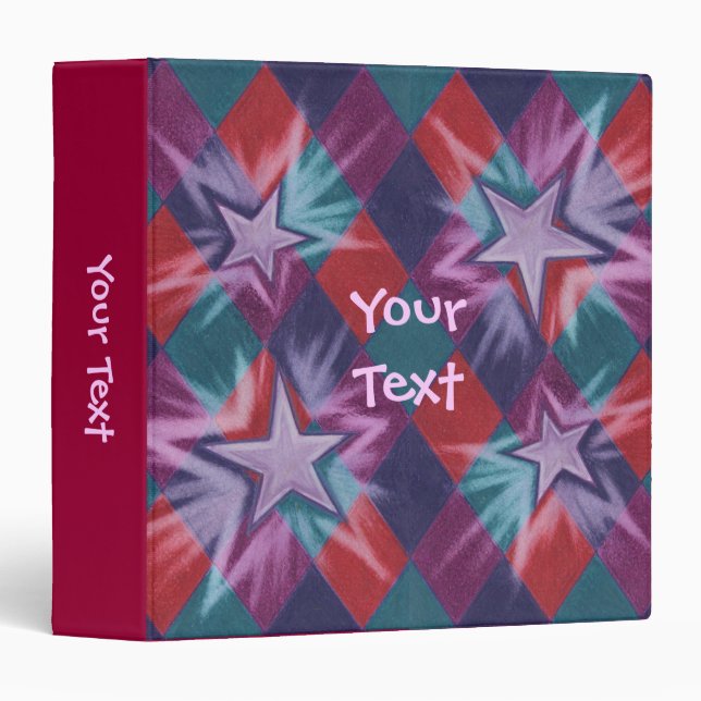 Dark Jester 'Your Text' red binder (Front/Spine)