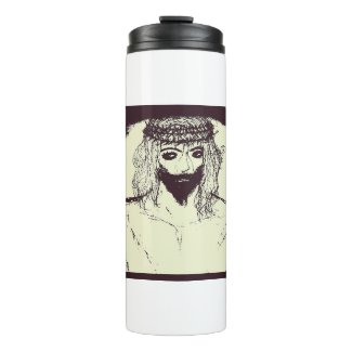 Dark jesus thermal tumbler