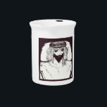 Dark jesus will save the world and alternate world beverage pitcher<br><div class="desc">Dark jesus.. will save us from darkness ...  do you believe the darknesss in our heart would be cleanse by dark jesus</div>