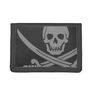 Dark Jolly Roger Tri-fold Wallet