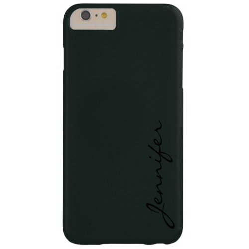 Dark jungle green color background barely there iPhone 6 plus case