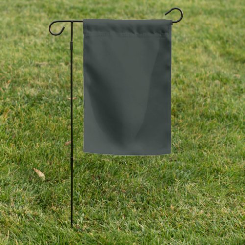 Dark Jungle Green Solid Color Garden Flag