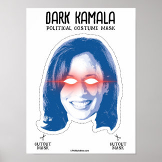 Dark Kamala Costume Mask Poster