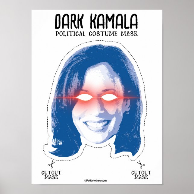 Dark Kamala Costume Mask Poster (Front)