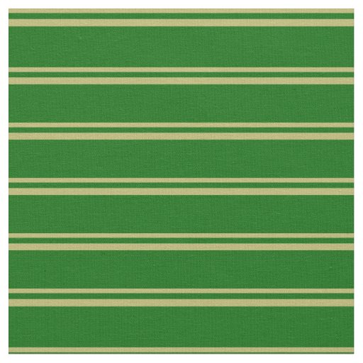 Dark Khaki and Dark Green Stripes Pattern Fabric