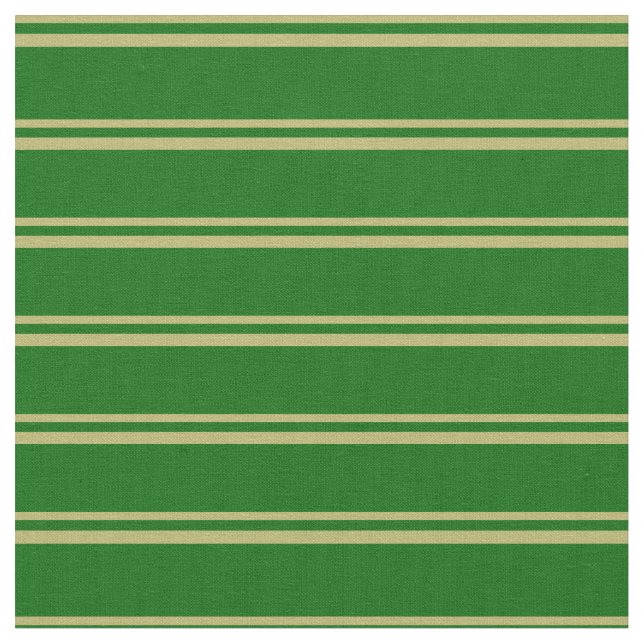 Dark Khaki and Dark Green Stripes Pattern Fabric (Close Up)