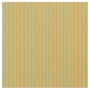 Dark Khaki and Dark Orange Striped/Lined Pattern Fabric