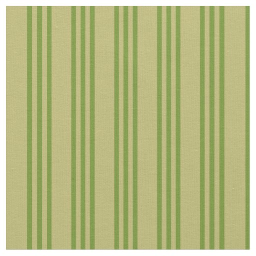 Dark Khaki and Green Lines Fabric