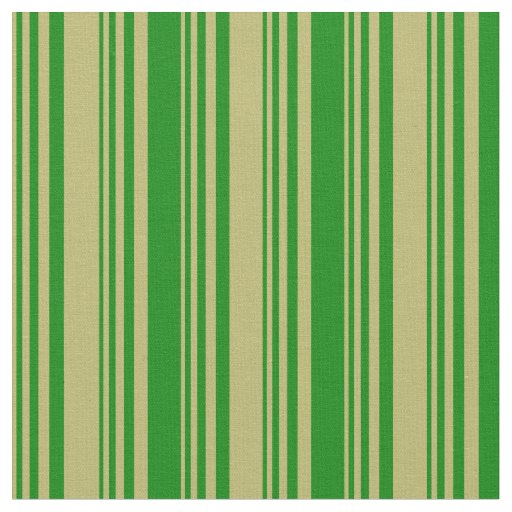 Dark Khaki and Green Lines/Stripes Pattern Fabric