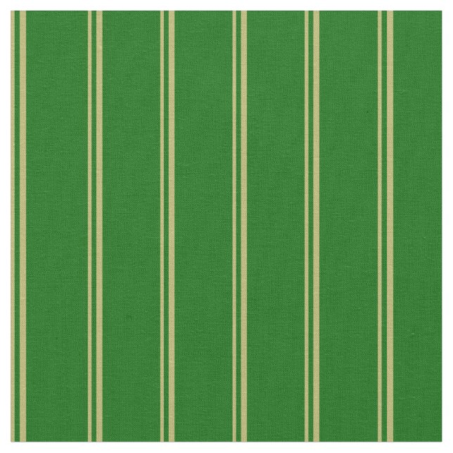 Dark Khaki & Dark Green Lined/Striped Pattern Fabric (Close Up)
